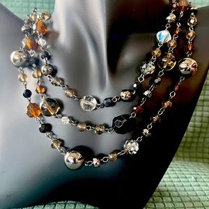 Lia Sophia 3-strand Bead necklace